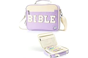 Chenille Letter Bible Bag in Vibrant Purple