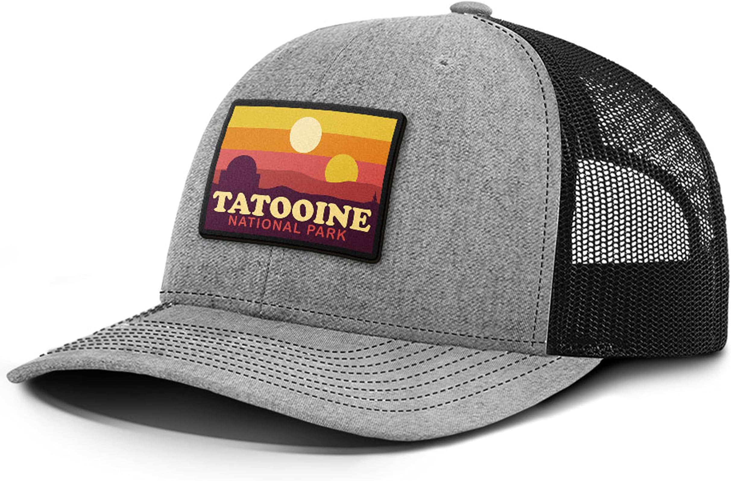 Tatooine National Park Patch Back Mesh Hat Casual Wear - Baseball Cap for Mens & Womens Mesh Adjustable Snapback Strap