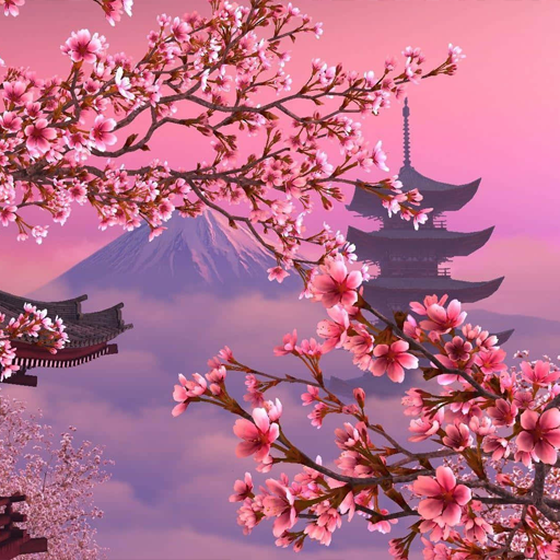 Sakura Serenity Screensaver: HD Japanese Cherry Blossoms, Mount Fuji Views, Tranquil Nature Scenes, Relaxing Ambient Landscapes