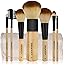 SHANY Bamboo Brush Set - Vegan Brushes With Premium Synthetic Hair & Cotton Pouch - 7pc