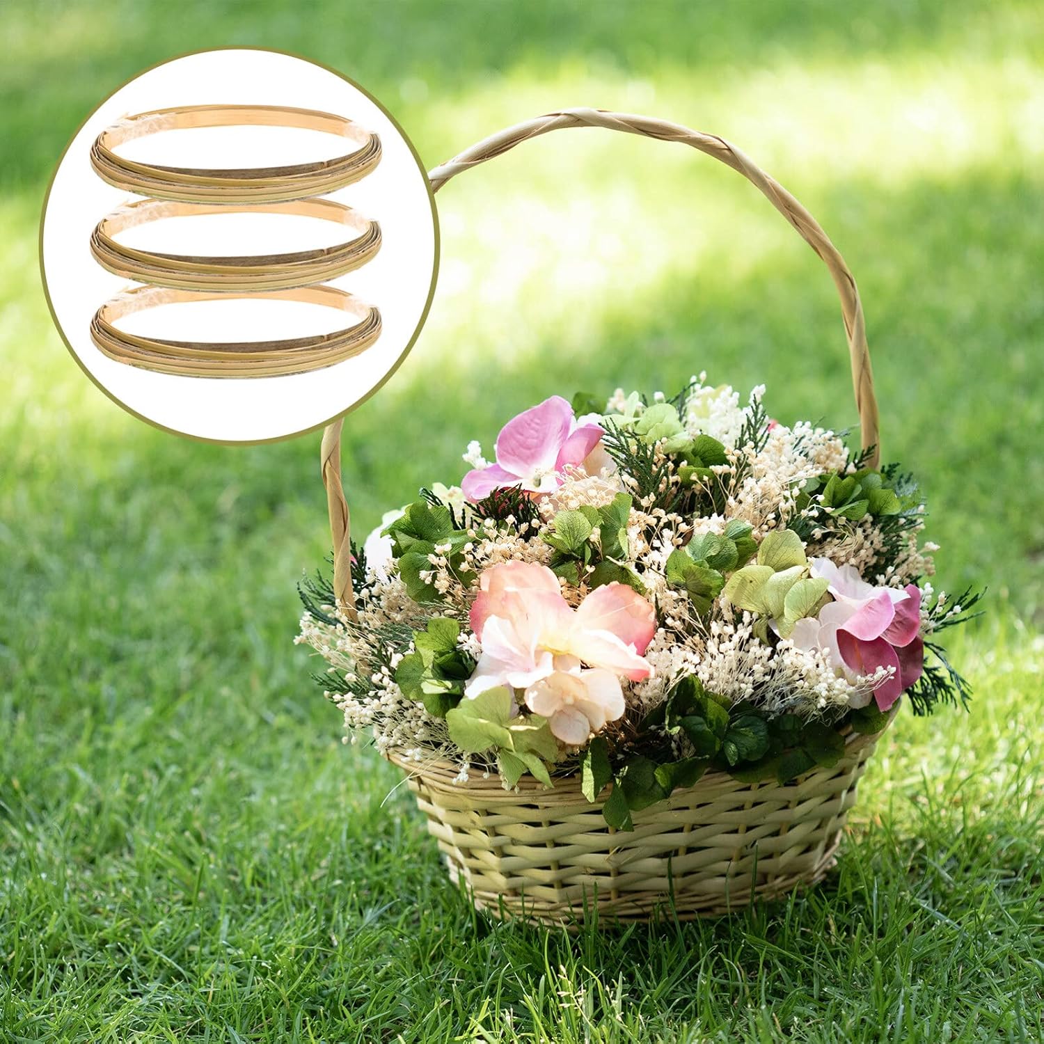 Natural Strip Craft Material for Weaving DIY Basket Making