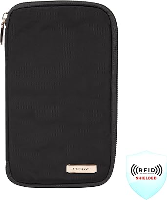 Travelon RFID Blocking Family Passport Zip Wallet
