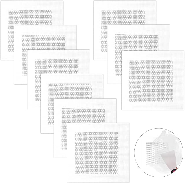 Anruyi 9 PCS Wall Repair Patch, Self Adhesive Screen Patch Aluminum Repair Wall Patch Ceiling Hole Repair Kit for Fixing Holes and Cracks in Walls and Plasterboard, 10cm X 10cm / 4" X 4"