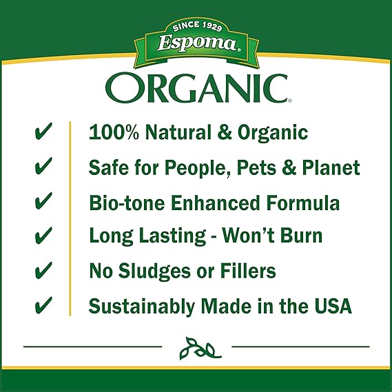 Espoma Organic Bio-Tone Starter Plus 4-3-3 Natural & Organic Starter Plant Food with Both Endo & Ecto Mycorrhizae; 25 lb. Bag; The Ultimate Starter Plant Food