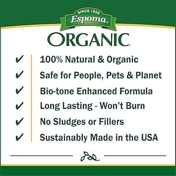 Espoma Organic Bio-Tone Starter Plus 4-3-3 Natural & Organic Starter Plant Food with Both Endo & Ecto Mycorrhizae; 25 lb. Bag; The Ultimate Starter Plant Food