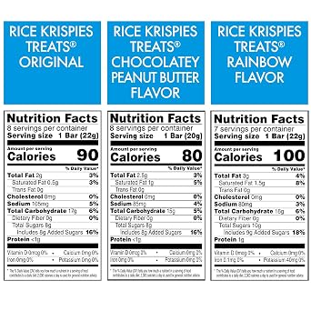 Rice Krispies Treats Crispy Marshmallow Squares, Kids Snacks, Cereal Bars, Variety Pack (3 Boxes, 23 Bars)