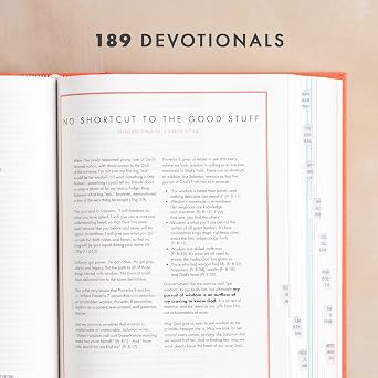 CSB She Reads Truth Bible, Poppy Linen, Indexed, Black Letter, Full-Color Design, Wide Margins, Notetaking Space, Devotionals, Reading Plans, Two Ribbon Markers, Sewn BindingEasy-to-Read Bible Serif Type