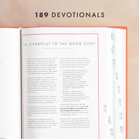 CSB She Reads Truth Bible, Poppy Linen, Indexed, Black Letter, Full-Color Design, Wide Margins, Notetaking Space, Devotionals, Reading Plans, Two Ribbon Markers, Sewn BindingEasy-to-Read Bible Serif Type