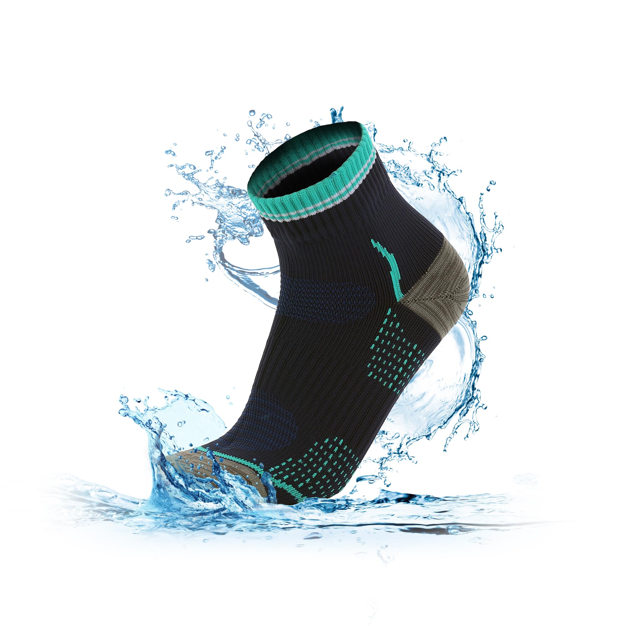 RANDY SUN CoolMax Wasserdichte Socken Herren Damen, Atmungsaktiv & Kältebeständig für Outdoor, Wassersport, Wandern, Radfahren, Skifahren - Allwetter-Funktionssocken