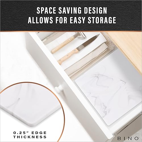 Miniatura 6 de BINO Tabla de cortar Tabla de cortar sin BPA Tablas de cortar para cocina duradera, gran superficie, multiusos, de doble cara, apta para