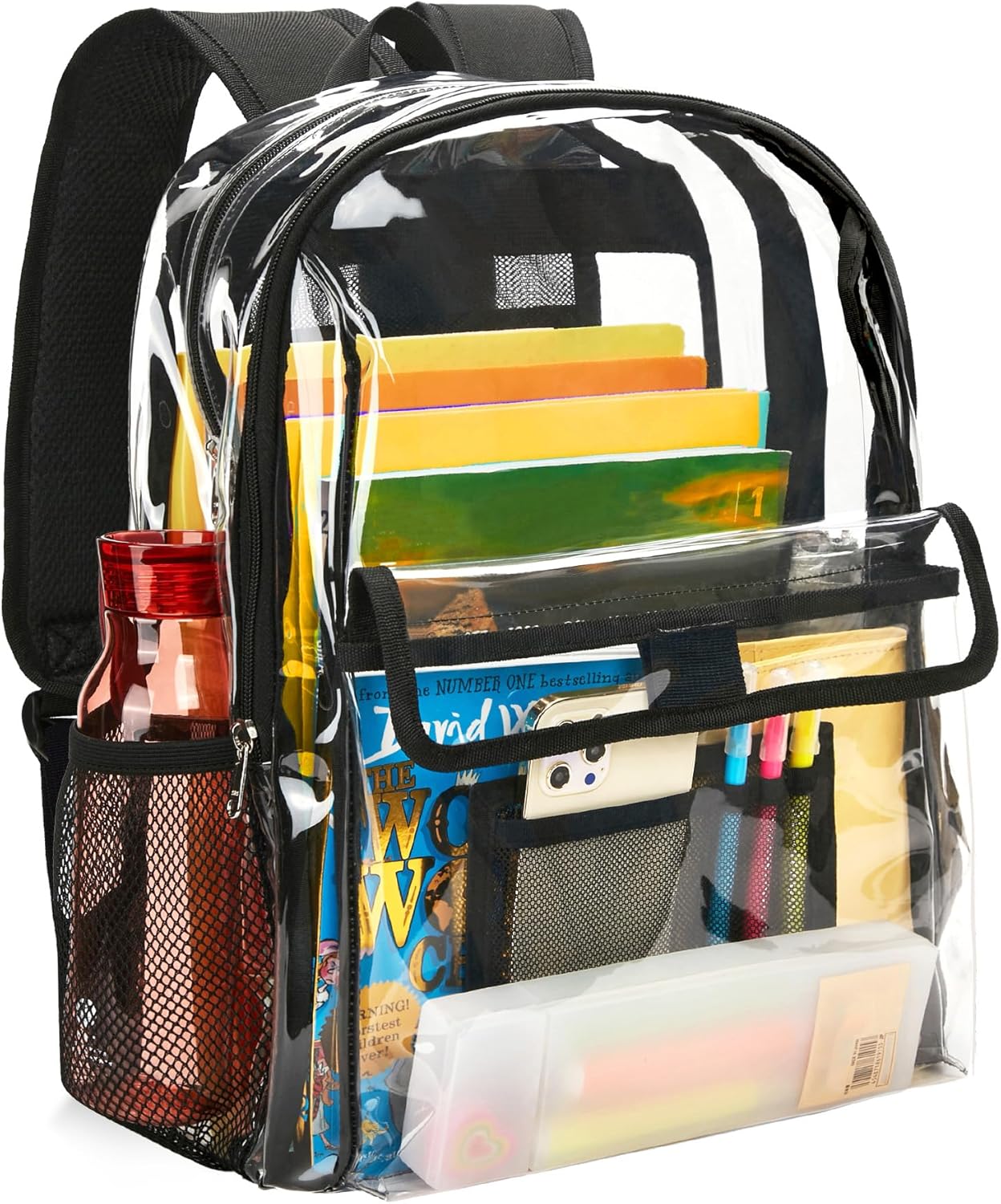 Vorspack Clear Backpack Heavy Duty Clear Bookbag with