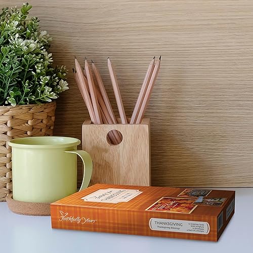 Miniatura 2 de Faithfully Yours Designer Greetings - Surtido de tarjetas inspiradoras de Acción de Gracias, bendiciones de Acción de Gracias con versículos