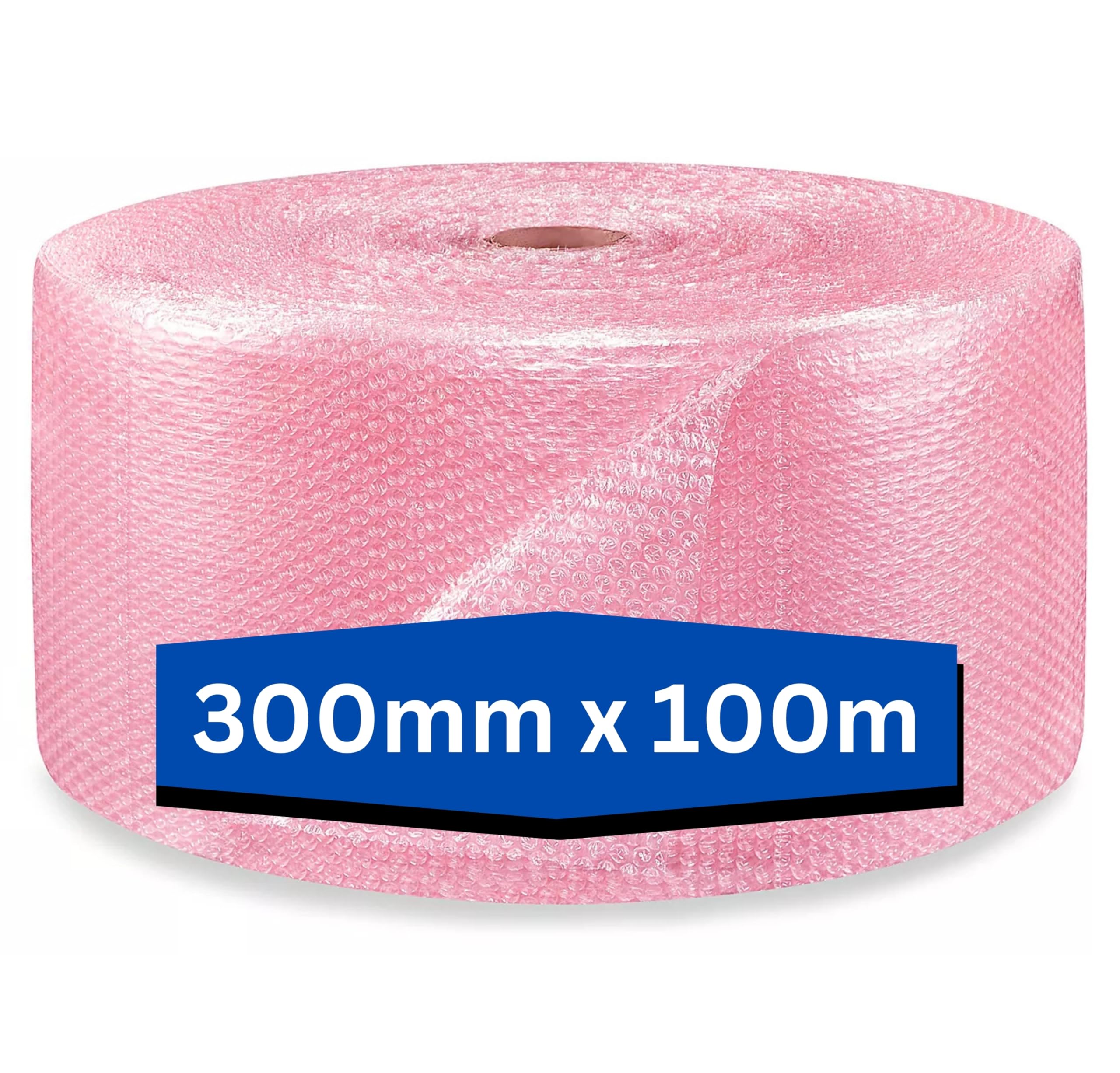 300mm x 100m Anti-Static Bubble Wrap | Reliable Static-Proof Protective Packaging for Electronics and Sensitive Items