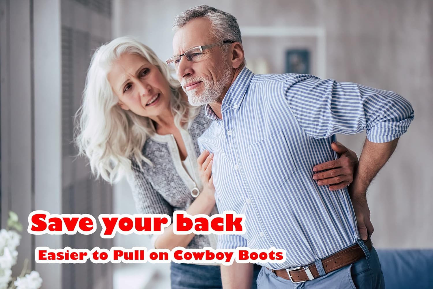 SOUTHWESTERN Boot Hooks and Puller for Cowboy Boots, Wood Handles (2 hooks) - Image 4