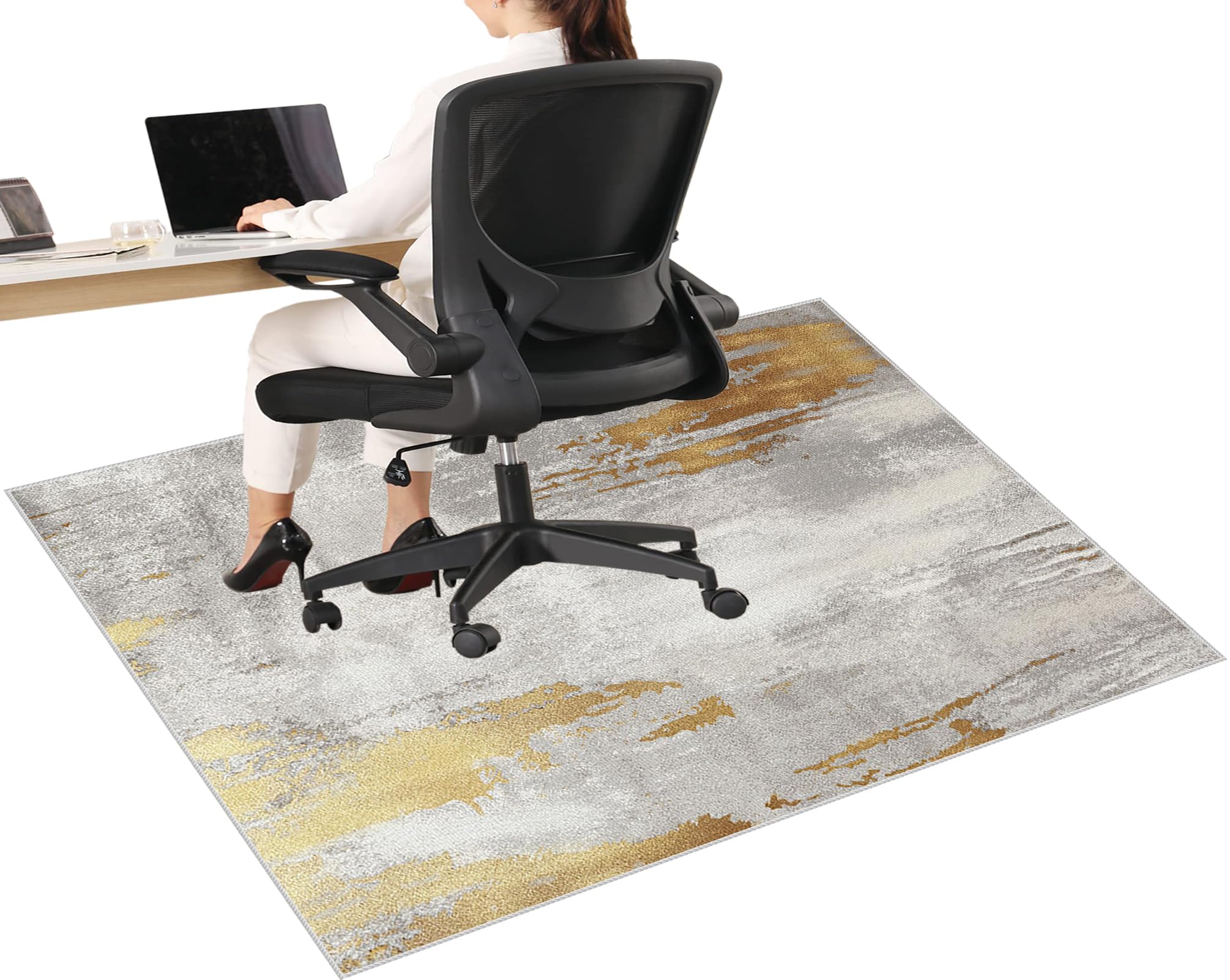 Heavy Duty Office Chair Mats for Carpeted and Hardwood Floor Carpet Protector Chair Mat for Home and Office Computer Desk Chair Mat for Rolling Chair Low Pile Office Rug Hard Floor Mats 140 x 180 cm