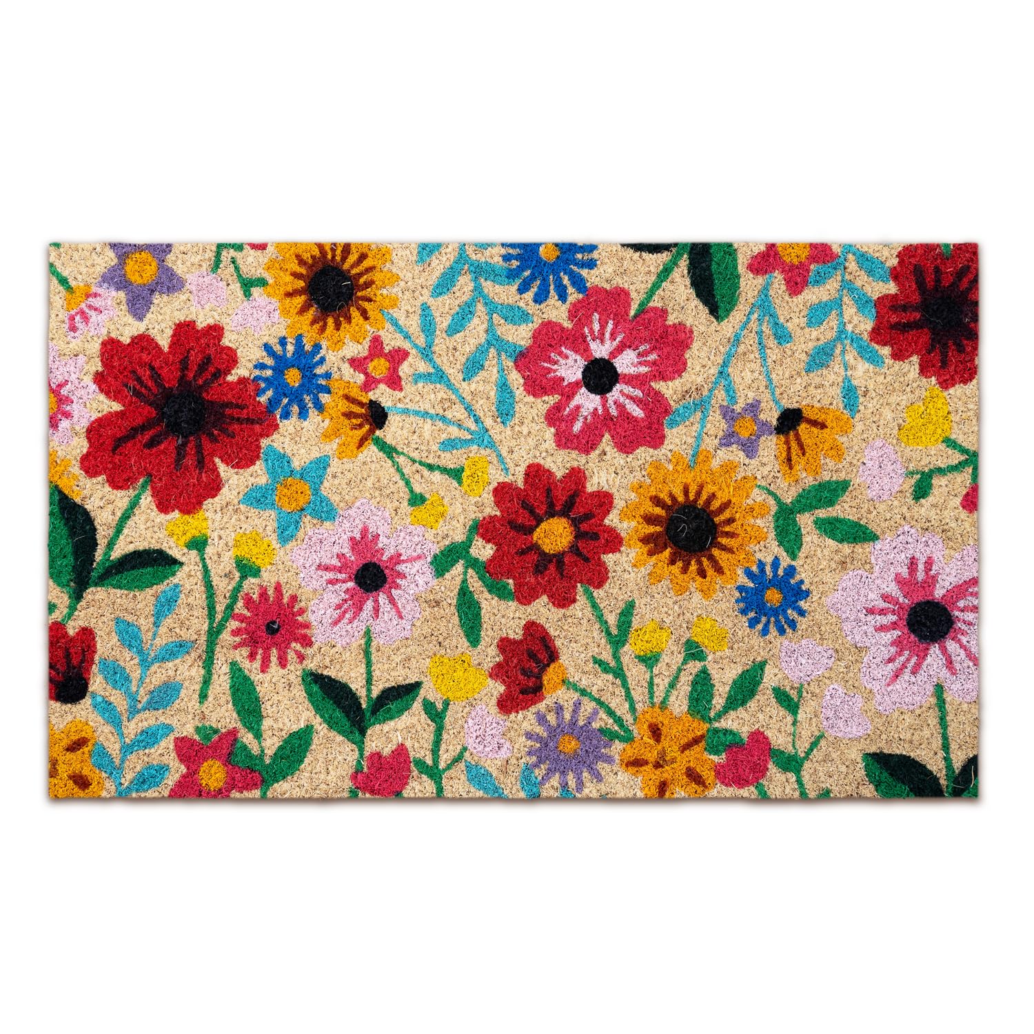 Wycieraczka wejściowa do domu Oryginał - Botaniczny - 40 x 70 cm - Dywan wejściowy do domu na zewnątrz i wewnątrz - Wycieraczka kokosowa - wytrzymała i antypoślizgowa