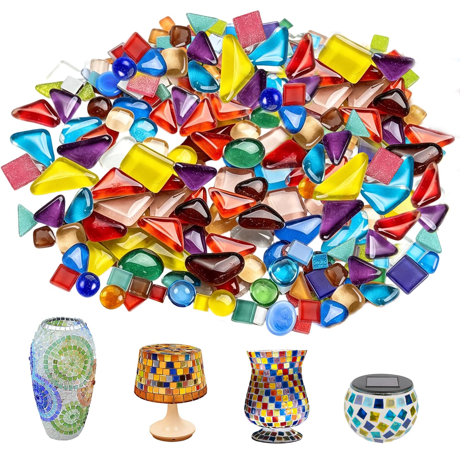Mosaïque irrégulière 500g pour loisirs créatifs pour rénover facilement un miroir usé