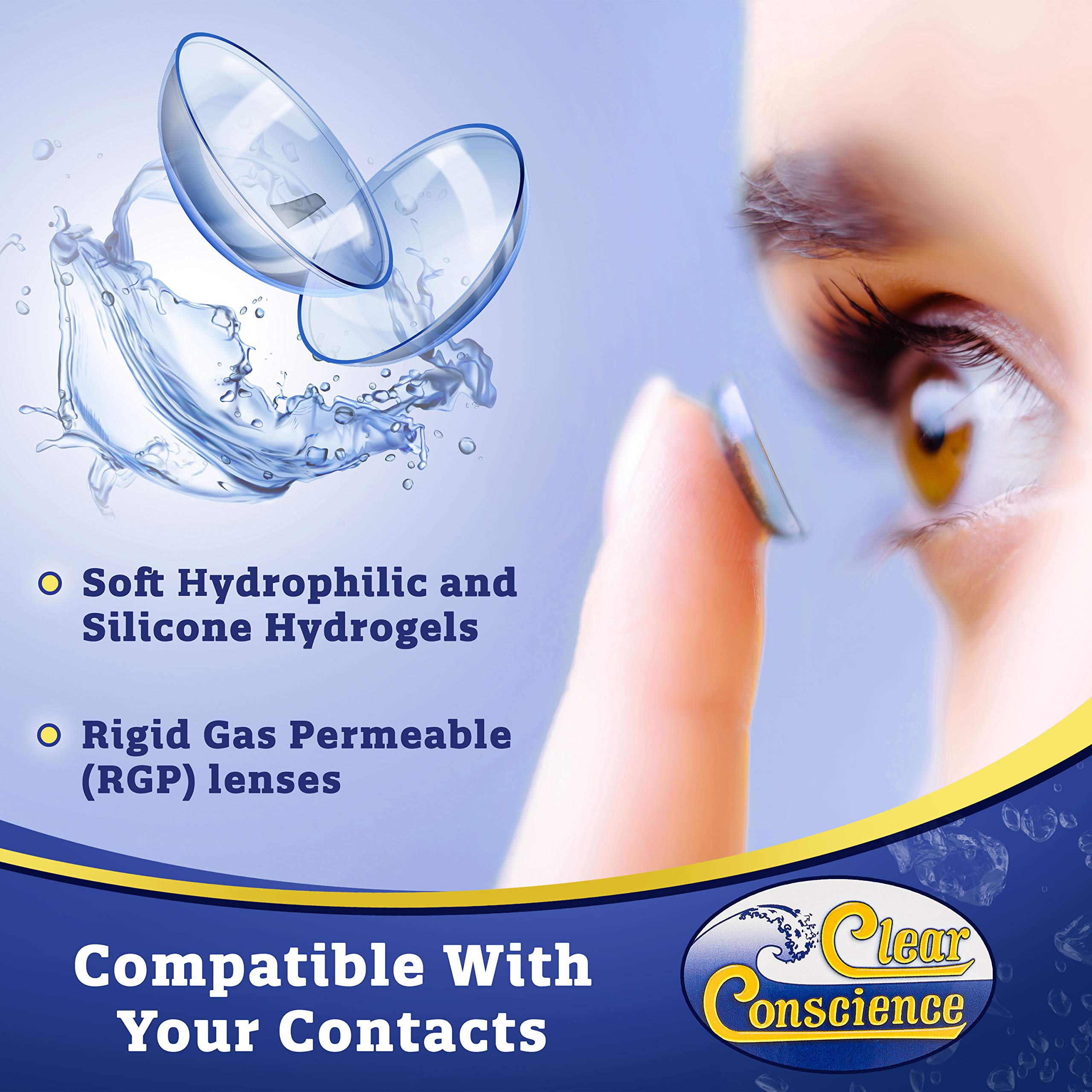 Buy Clear Conscience Contact Lens Solution 12oz MultiPurpose Soft