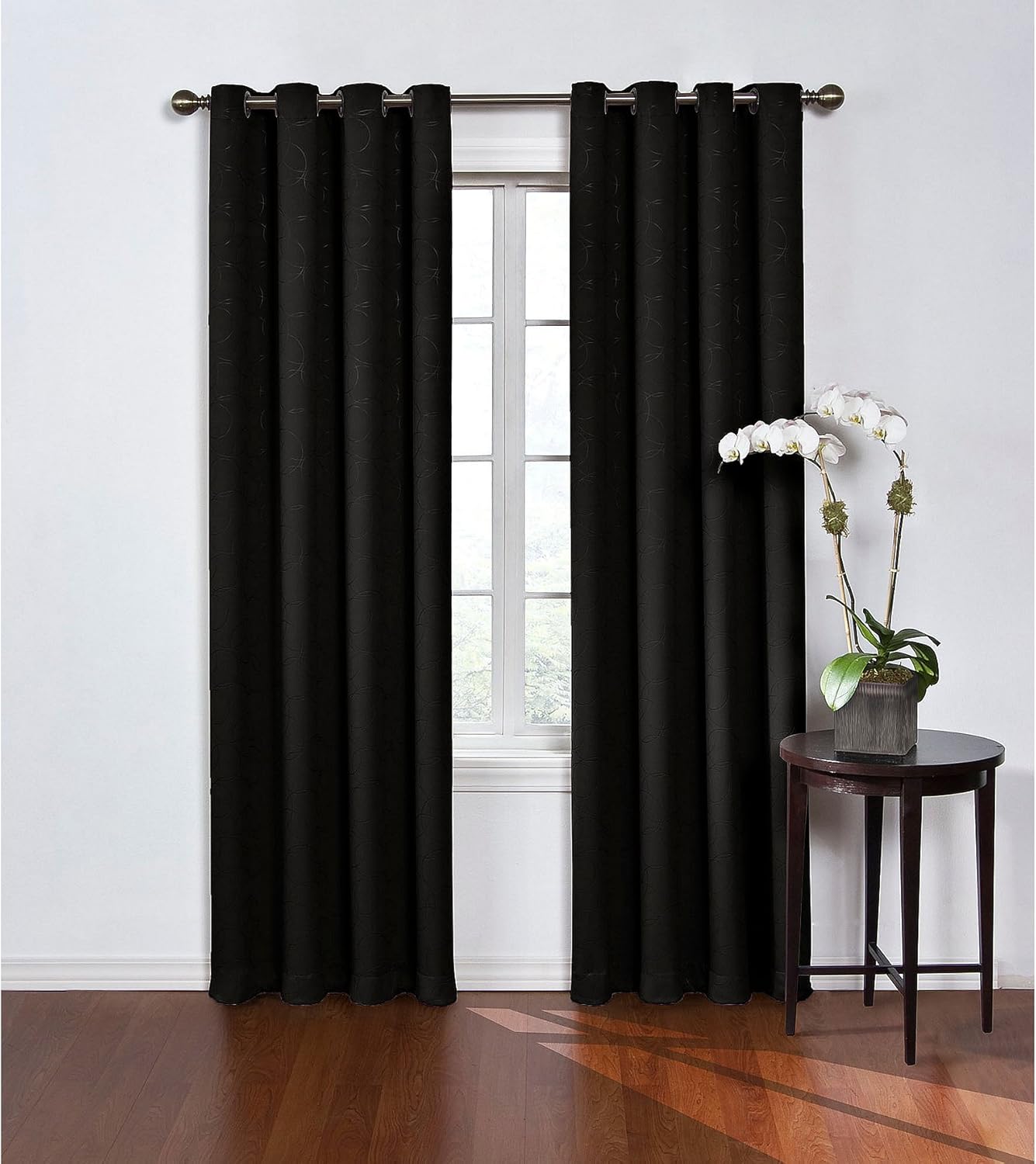 Modern Blackout Thermal Grommet Window Curtains for Bedroom or Living Room (1 Panel)
