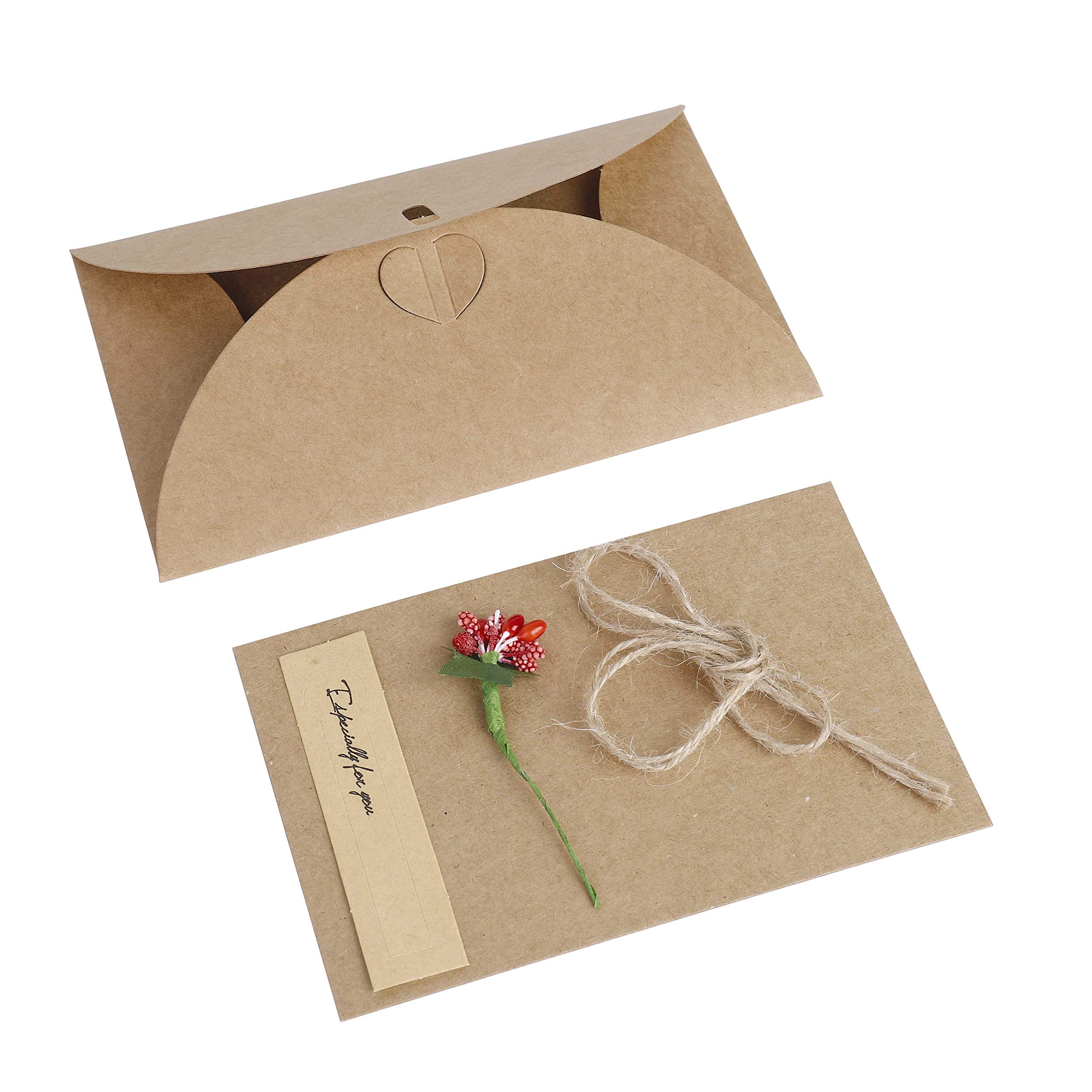 INNAL 8 Pezzi Biglietto Di Auguri Cartolina Buste 8 Tipi Retrò Carta