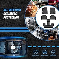 Vista 5 de Nilight Alfombrillas de TPE para Jeep Grand Cherokee L (6 pasajeros sin consola central) 2021 2022 2023 2024 2025 ajuste personalizado para todo