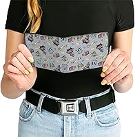 Vista 6 de Buckle-Down Billetera plegable para hombre Harry Potter, 4.0" x 3.5", Harry Potter Hogwarts Express iconos collage azul cielo