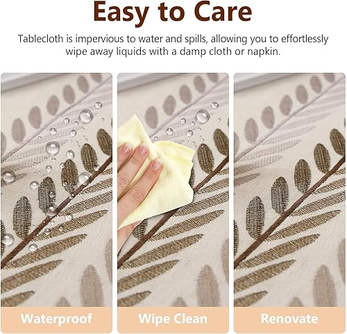 Miniatura 10 de Deep Dream Manteles con borlas cosidas, ropa de cama de algodón, sin arrugas, decoración para cocina, comedor, fiesta (rectangularoblongo, 55 x 120