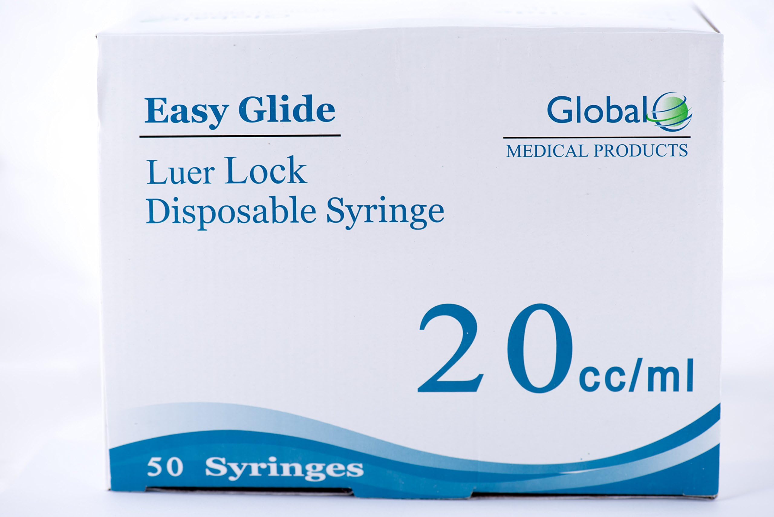 Easy Glide (50) 20CC Luer Lock Syringe