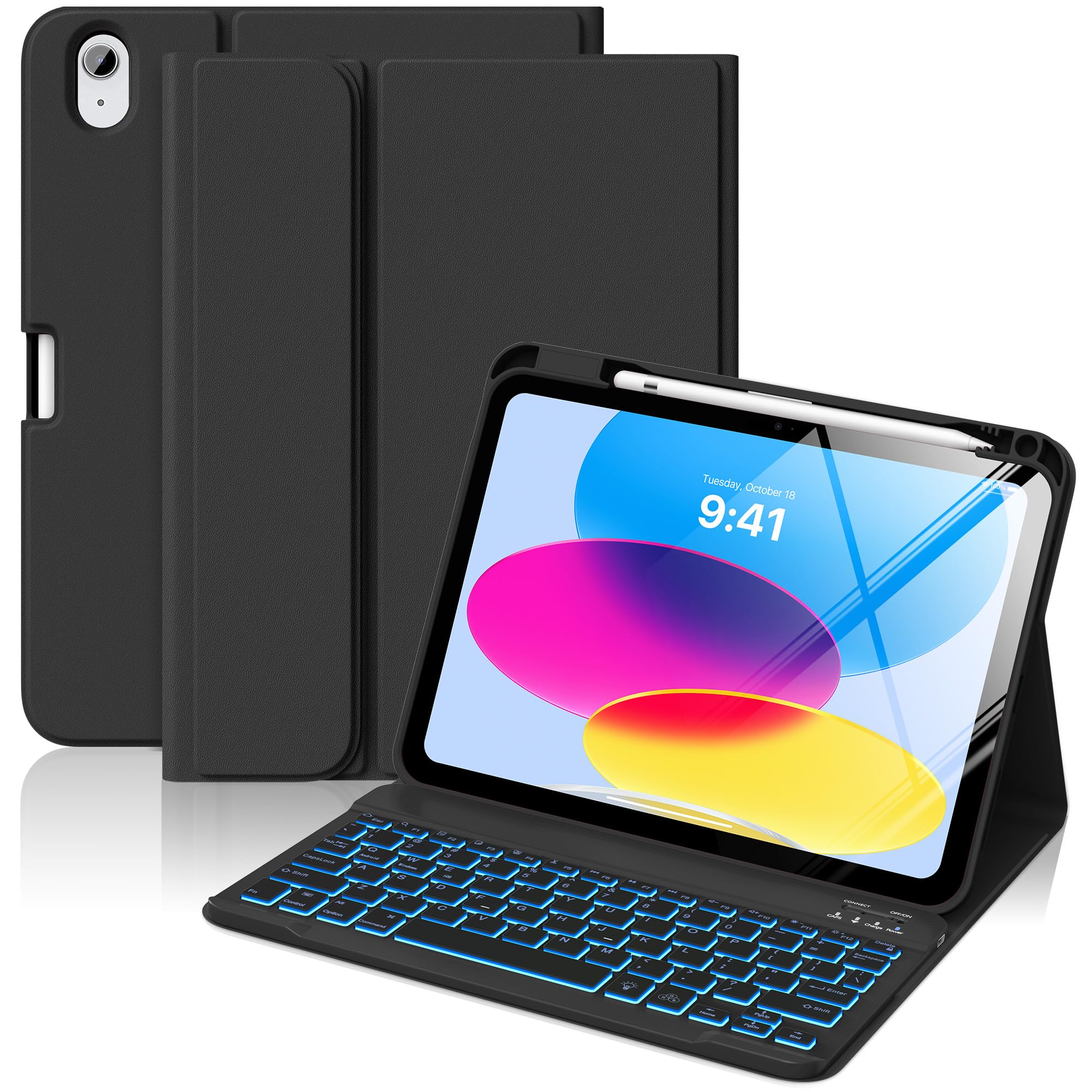 MoKo for iPad (A16) 11th Generation Case with Keyboard 11 inch