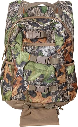 Miniatura 10 de North Mountain Gear Mochila de caza de camuflaje - Mochilas - Bolsa con soporte para arco y rifle - Grande 21 litros, Bottomland, Mochilas Daypack