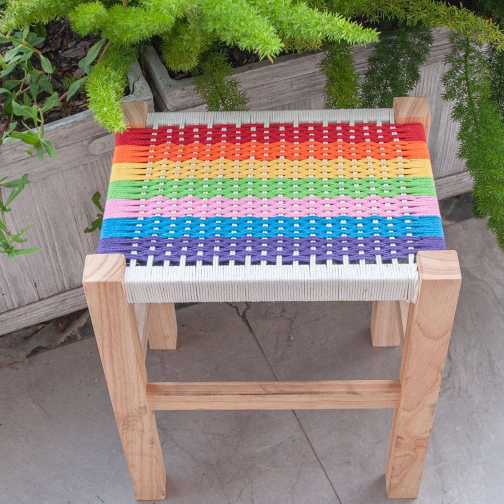 Kit fai da te in legno per poggiapiedi, adatto ai principianti, multifunzionale, realizzato a mano, per tessitura, ingresso, comodino, porta, lezioni d'arte, laboratori, studio