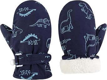 Toddler Mittens Lined Fleece Snow Gloves for Boys Girls Kids Winter Ski Gloves Baby Mittens