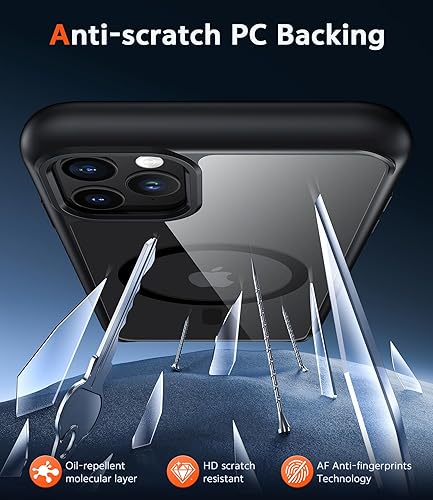 Miniatura 99 de Fntcase Funda para iPhone 15 Plus y 14 Plus de 6.7 pulgadas, magnética, a prueba de golpes de grado militar, antiamarilleo, delgada, protectora