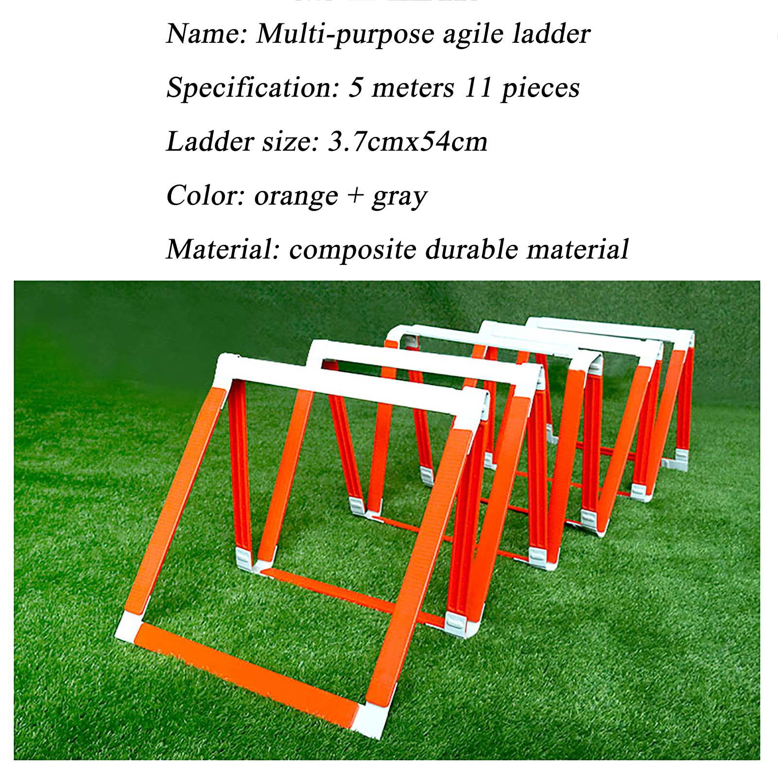Scaletta for agilità, Pieghevole, da 5 m, for Allenamento con flessibilità di velocità, Gioco Gambe