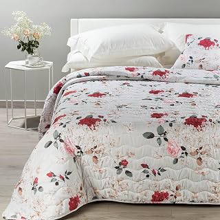 Caleffi Tagesdecke – Leichte Steppdecke für Frühling und Sommer, Bettüberwurf aus Mikrofaser, Waschbar & Atmungsaktiv, Ideal als Überwurfdecke für Bett oder Sofa - Tagesdecken - Boho