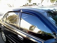 Vista 4 de Tuningpros Visor de ventana compatible con Volkswagen Touareg 2010-2016, DGWV2-748, deflector de montaje exterior, protector de lluvia, humo oscuro