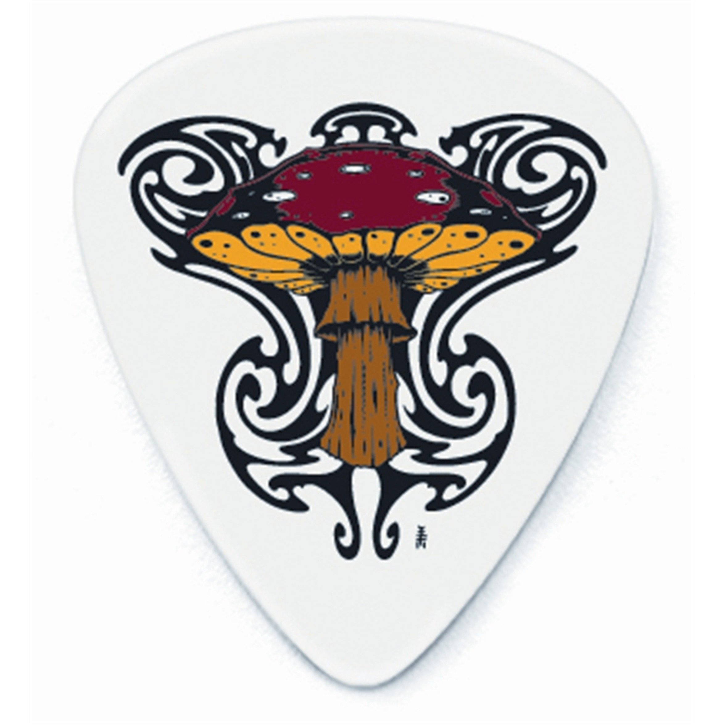 Médiators de 0.60 mm Dunlop Lucky 13 II blancs Hate Girl