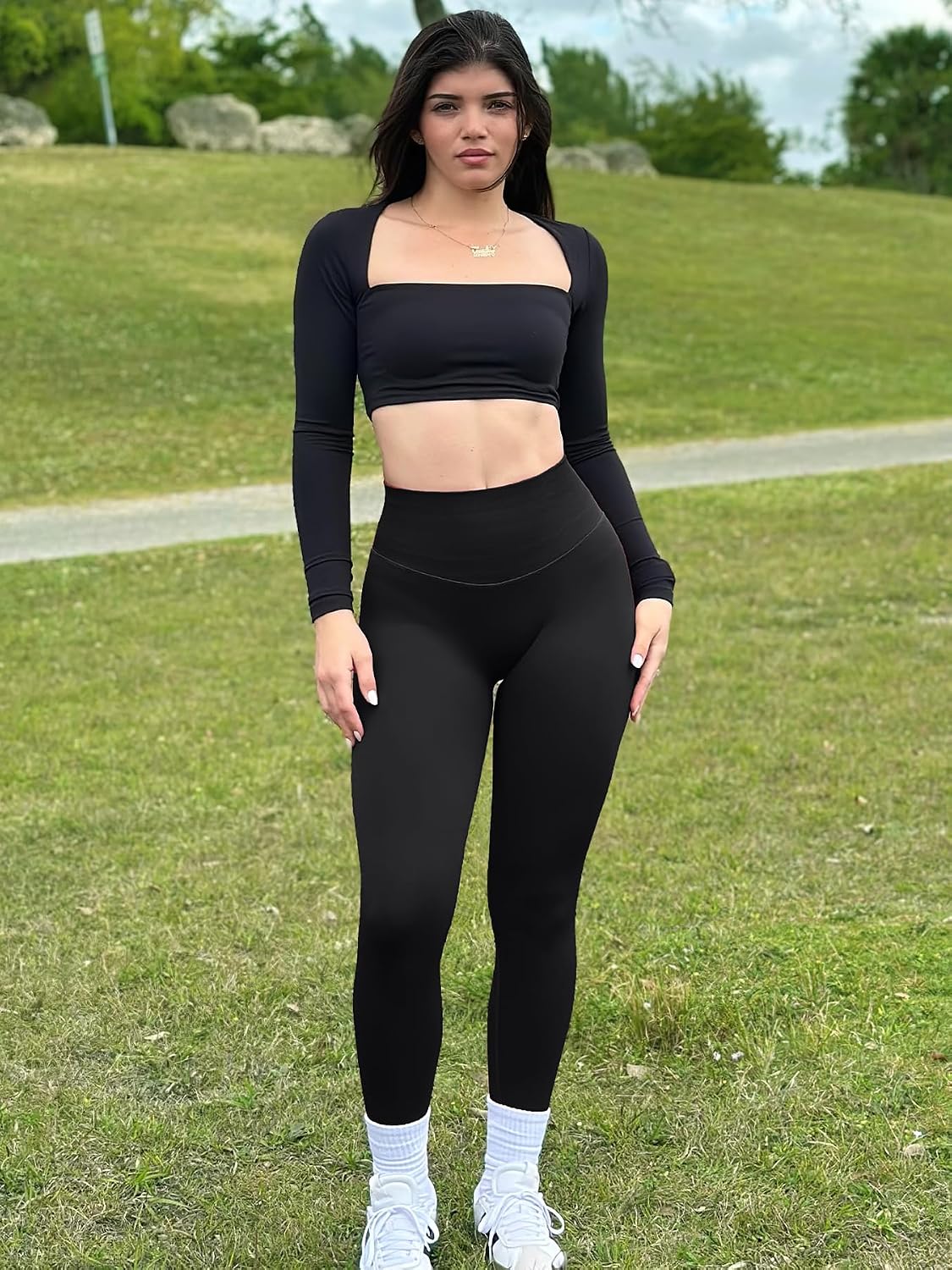 YEOREO Women Activate Workout Hidden Scrunch Leggigns Gym Booty Lifting High Waist Leggings Seamless Yoga Pants
