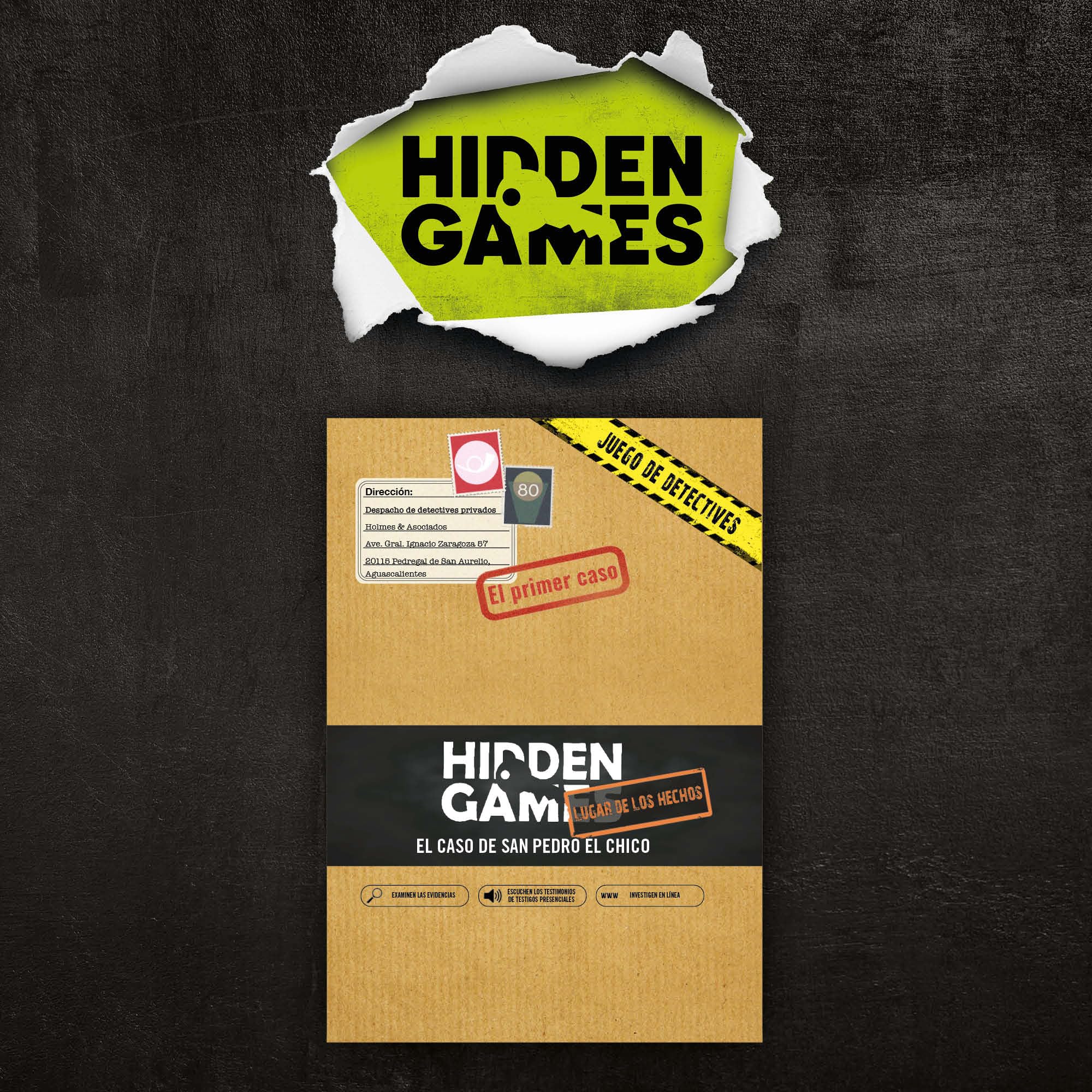 Hidden Games Lugar de Los hechos - El caso de San Pedro el Chico - México - Juego realista de escenas del crimen, emocionante juego de Detectives, juego Escape Room