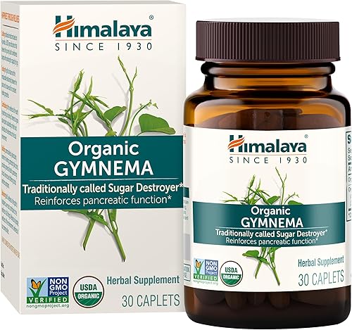 Miniatura 2 de Himalaya Organic Gymnema Sylvestre for Glucose Metabolism, 700 mg, 30 Caplets, 2 Month Supply, 2 Pack