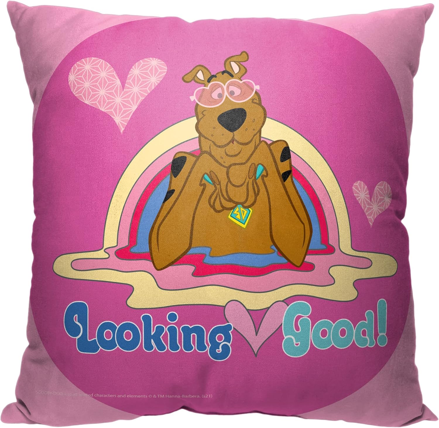 Northwest Scooby Doo Pillow, 18" x 18", Follow Your Heart