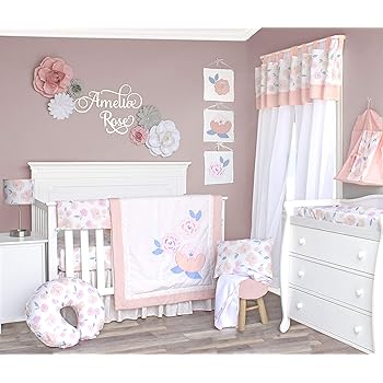 rose crib bedding set