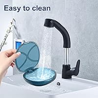 Vista 5 de Estuche de retención con orificios de ventilación, estuche protector bucal contenedor de almacenamiento dental (verde)