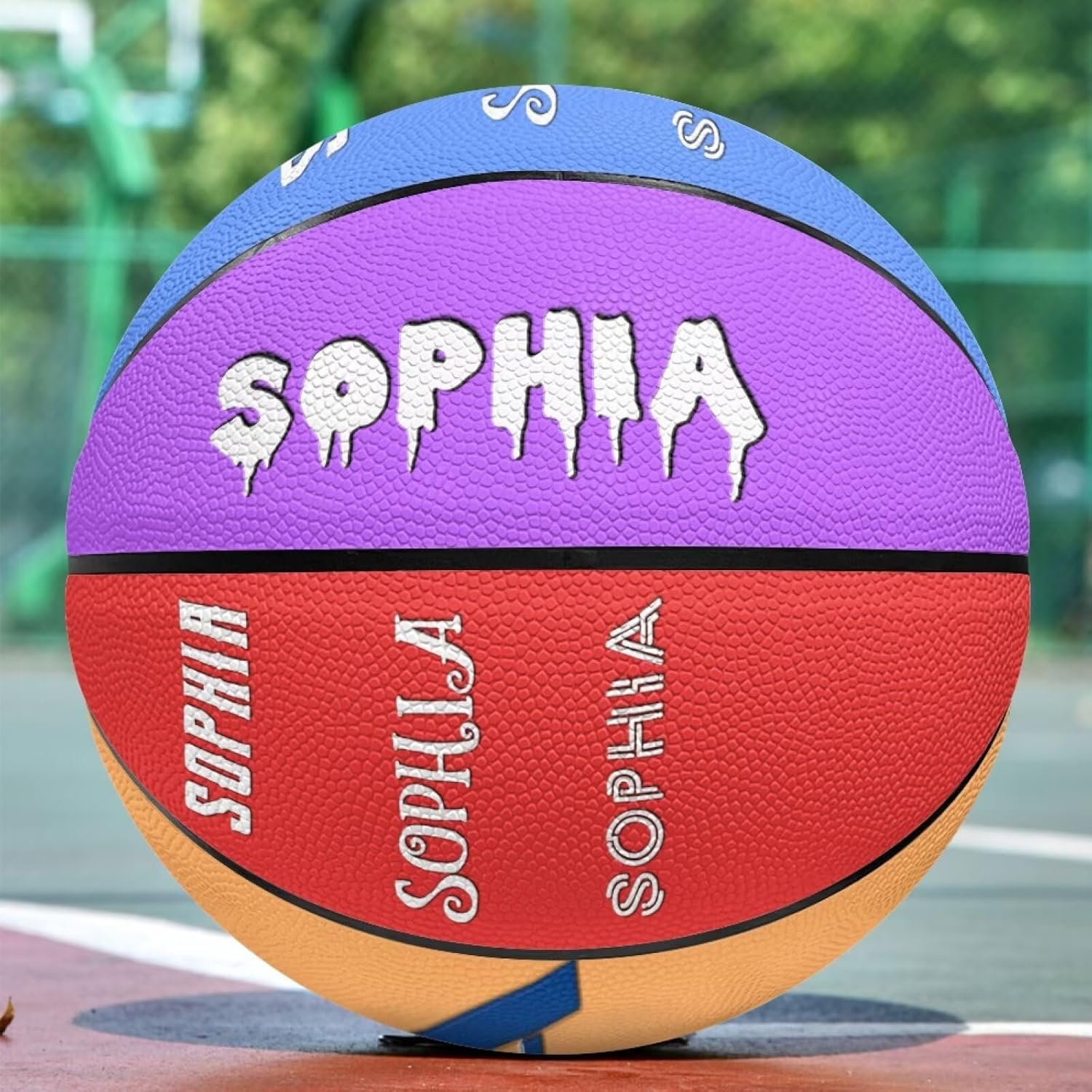 Yzaoxia Custom Basketball for Girls Text/Name Customized Personalized Basketballs Youth