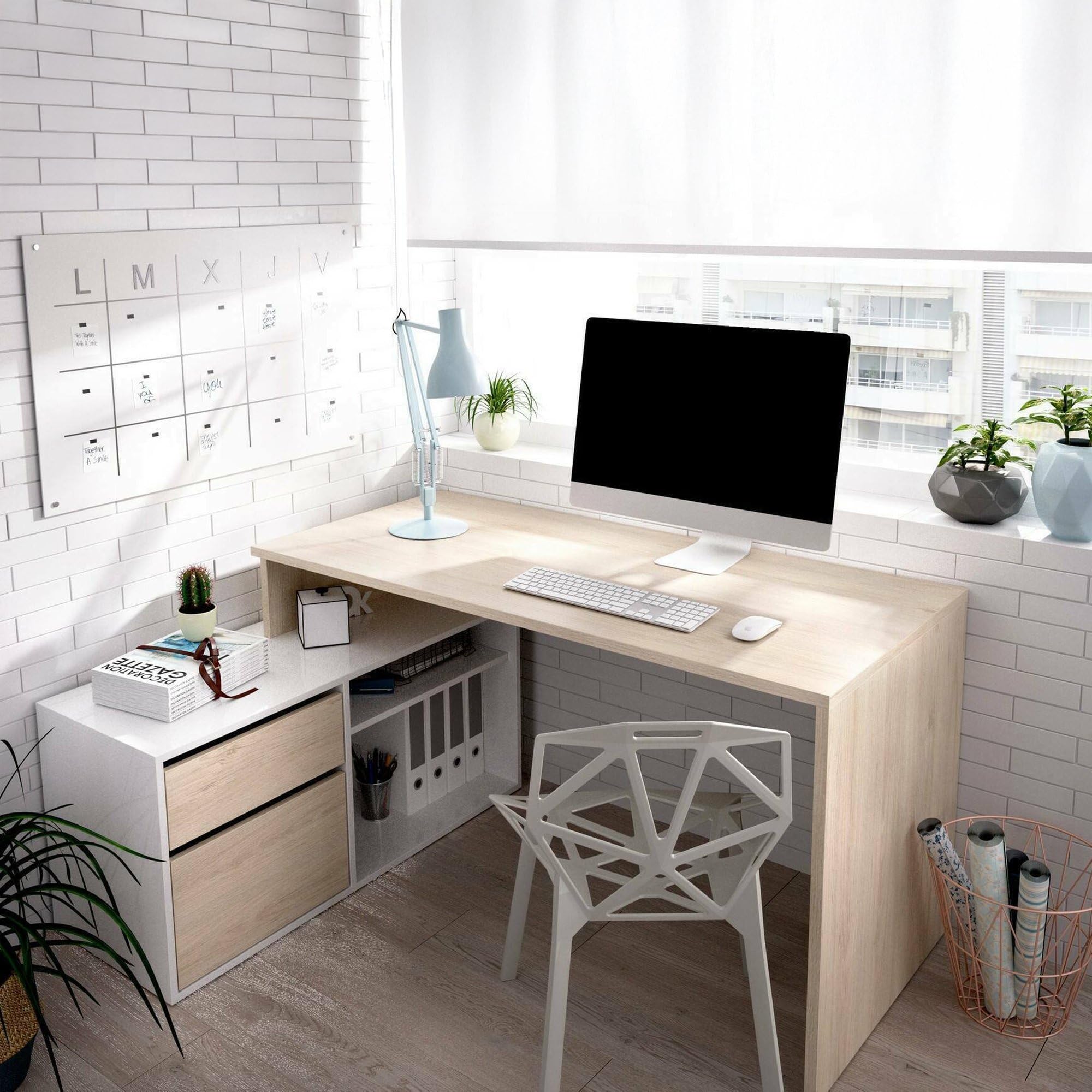 Cognolo Uitschuifbare Console, In Meerdere Posities Uitschuifbare Console Multifunctionele Eettafel 54 239x90h77 Cm Eiken