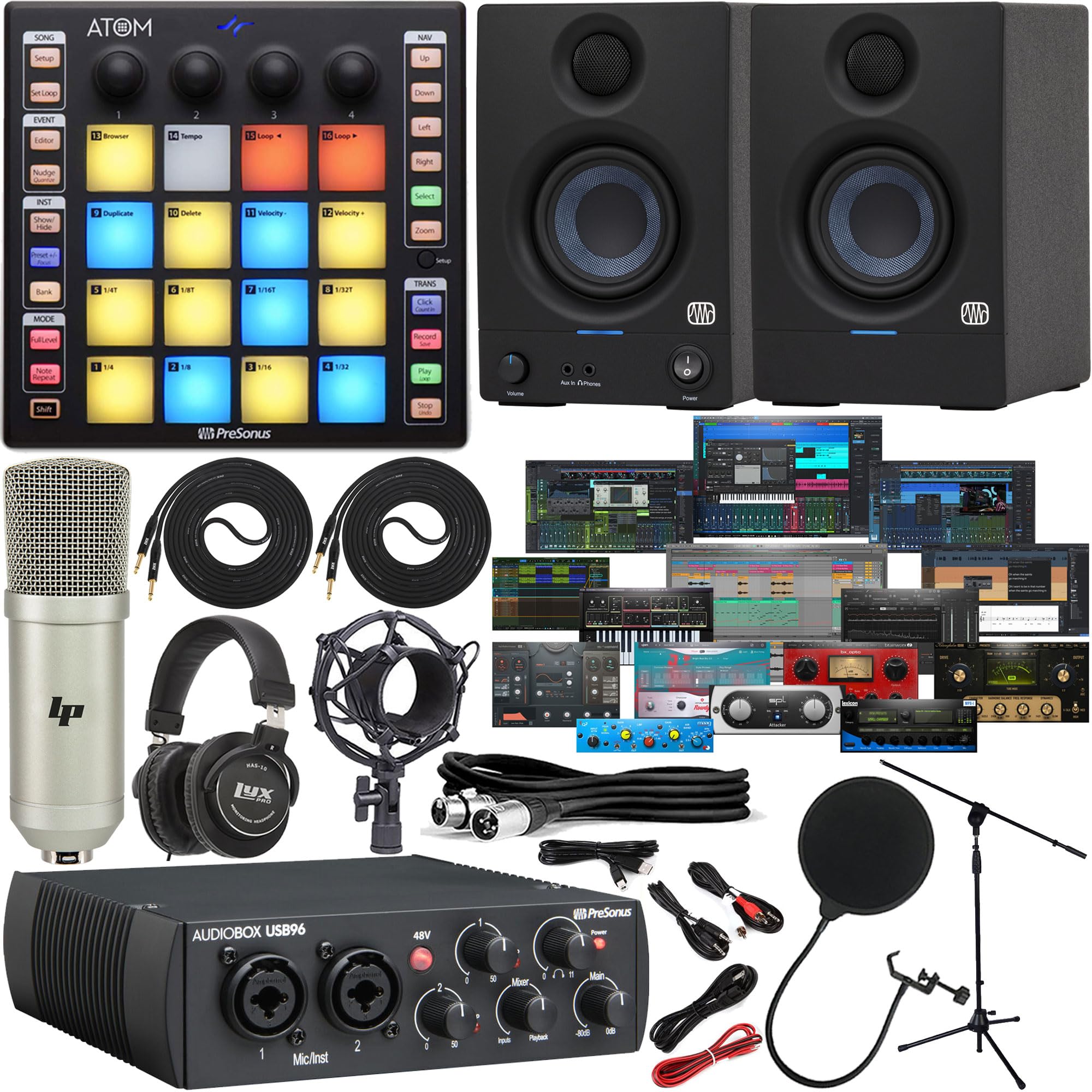 Presonus AudioBox 96 USB Audio/MIDI Interface with New