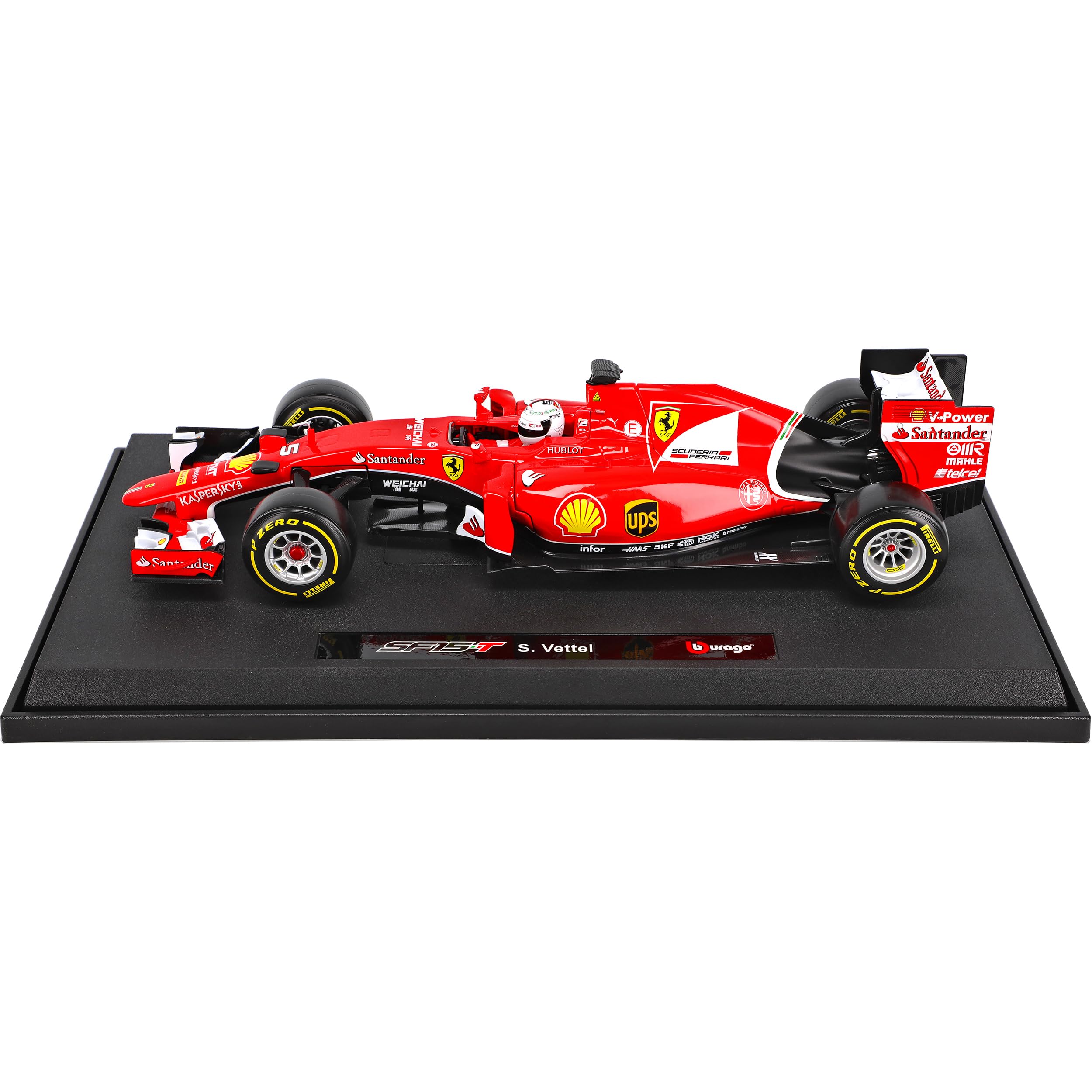Bburago Ferrari SF15-T Sebastian Vettel Nr 5 Formel 1 2015 1