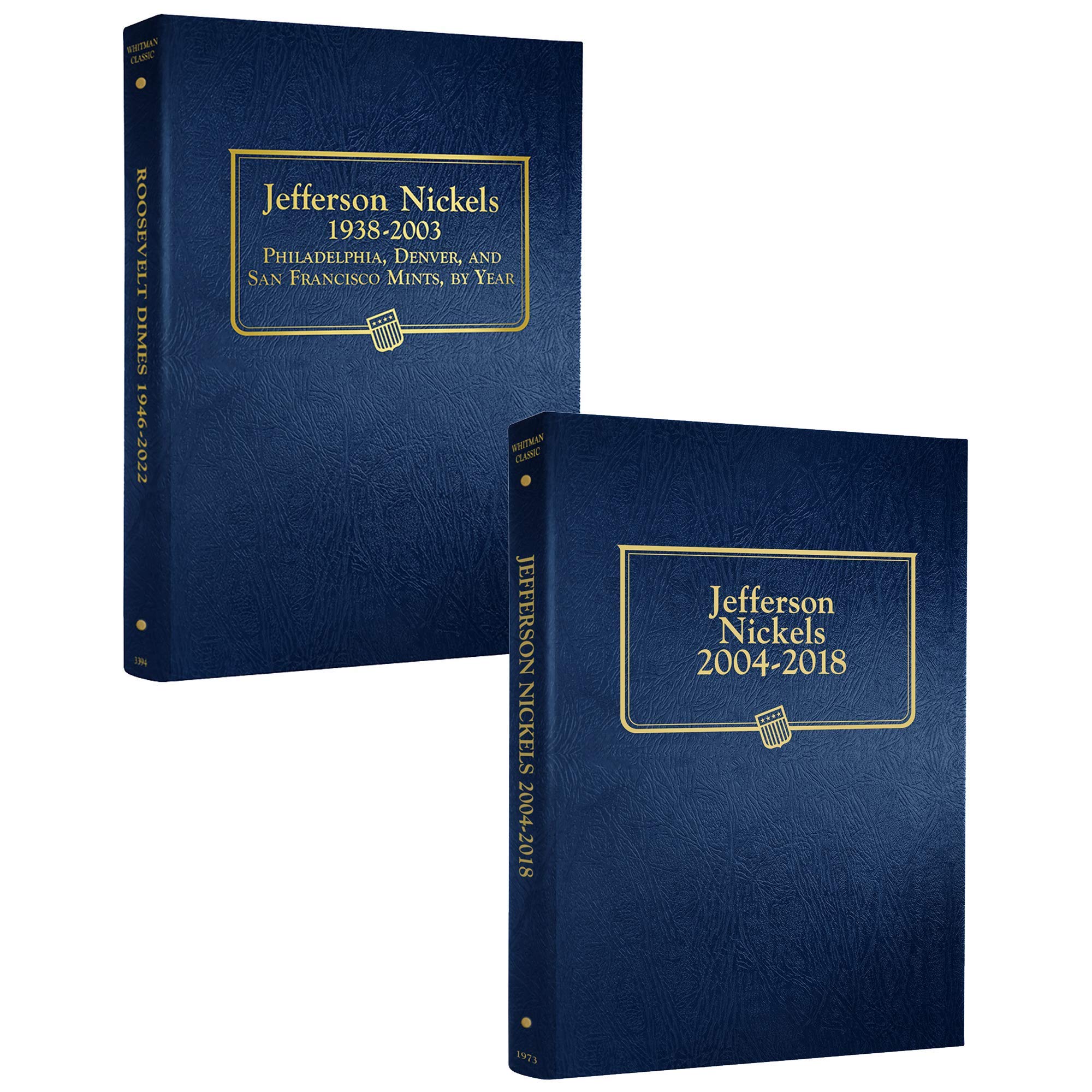 Álbum de monedas de níquel Jefferson Whitman 1938-1973 clasificador numismático set 9116