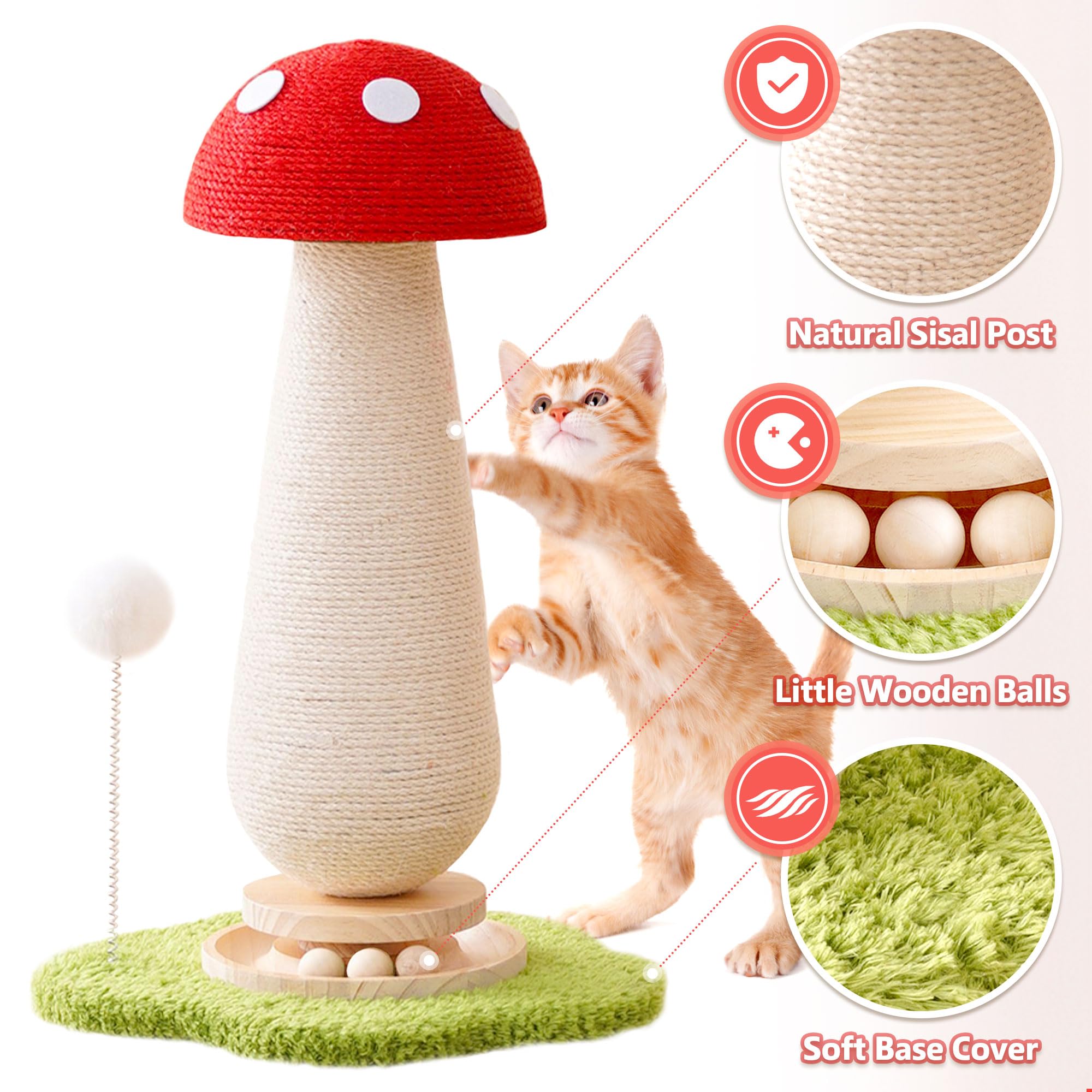 Cat Hammock ANWA Tall Cat Scratching Posts For Indoor Cats And Kittens ...