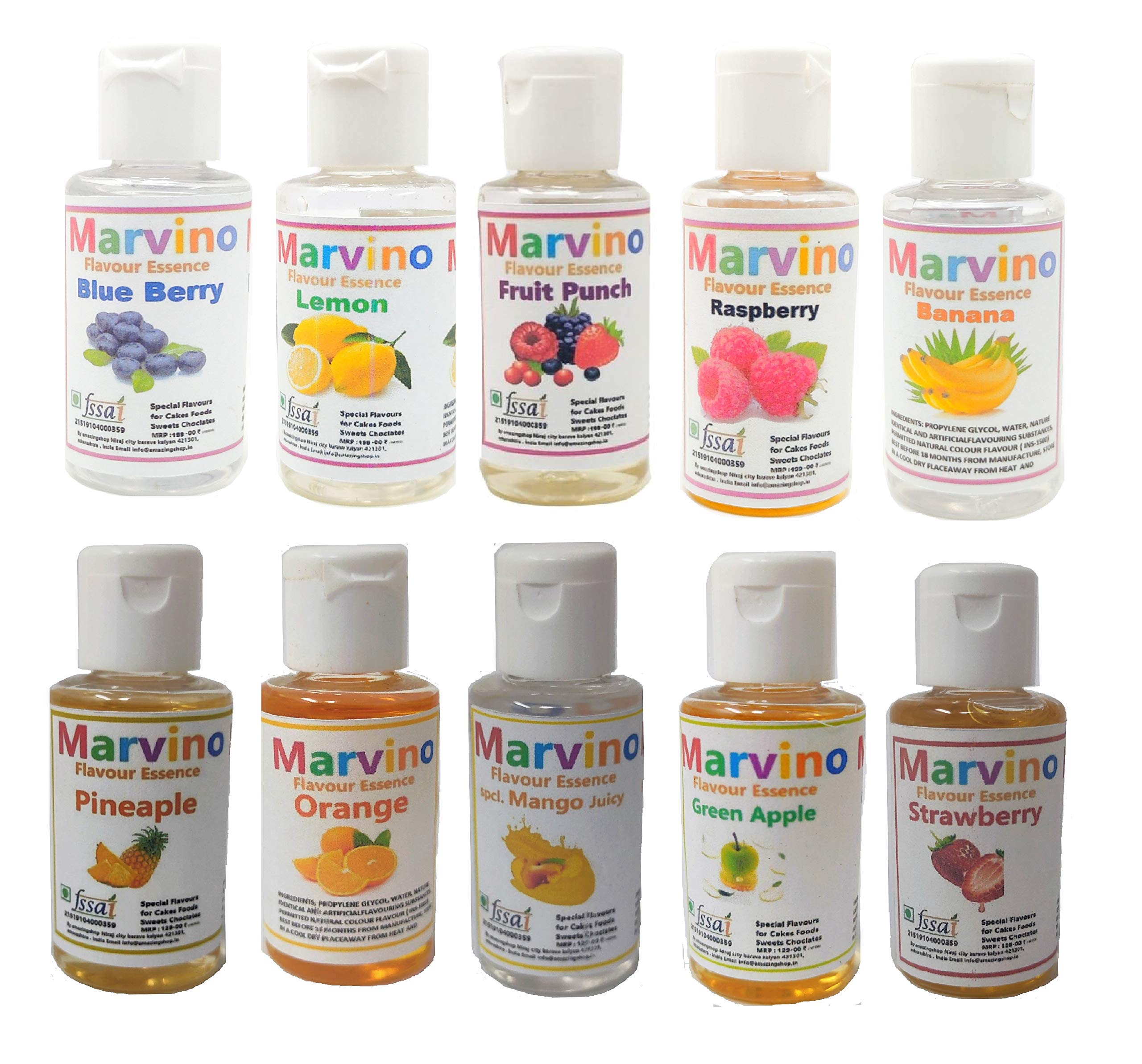 MASTER ROYAL BACKNCOOK TOOLS Marvino 10 Bunch of Fruits Delicious Flavour Essence Extracts for Flavouring Cakes Sweets choclates icecreams (B08GZ4XZ6V) Amazon Price History, Amazon Price Tracker